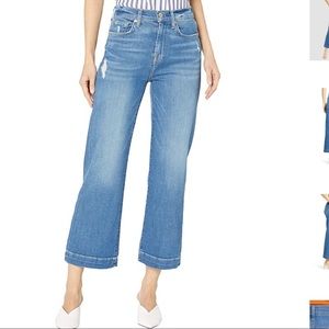 7 For All Mankind High Waist Cropped Alexa Jeans Size 27